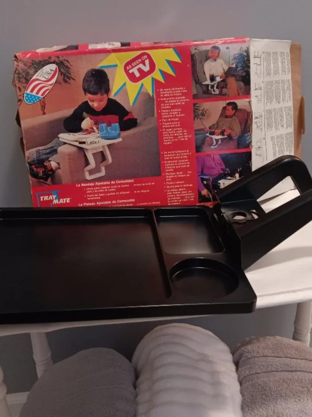 Vintage As Seen on TV Tray Mate Black